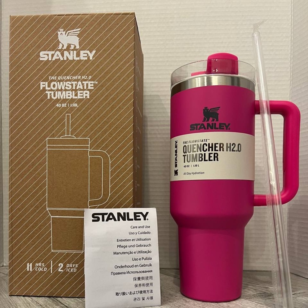 Hot Pink Stanley Tumbler 40oz.